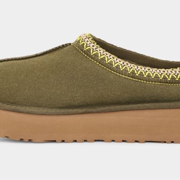 UGG TAZZ Platform Slippers RARE NEW IN BOX Burnt Olive - Picture 10 of 14